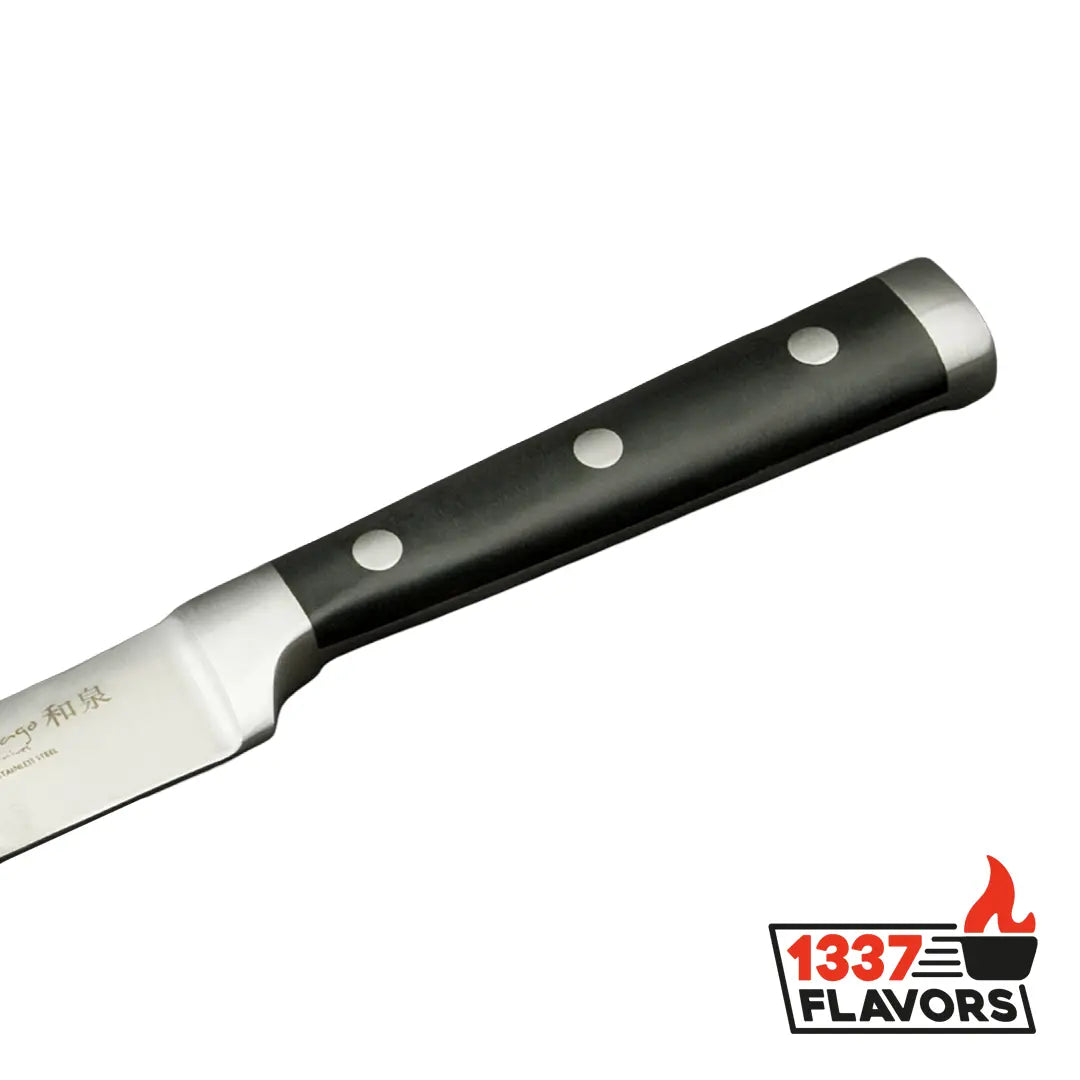 Izumi Ichiago couteau à légumes zoom sur le manche
