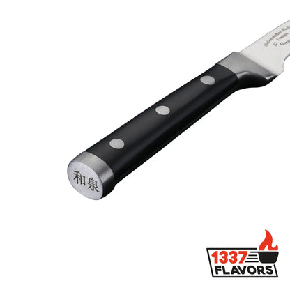 Izumi Ichiago couteau d'office courbé zoom sur le manche