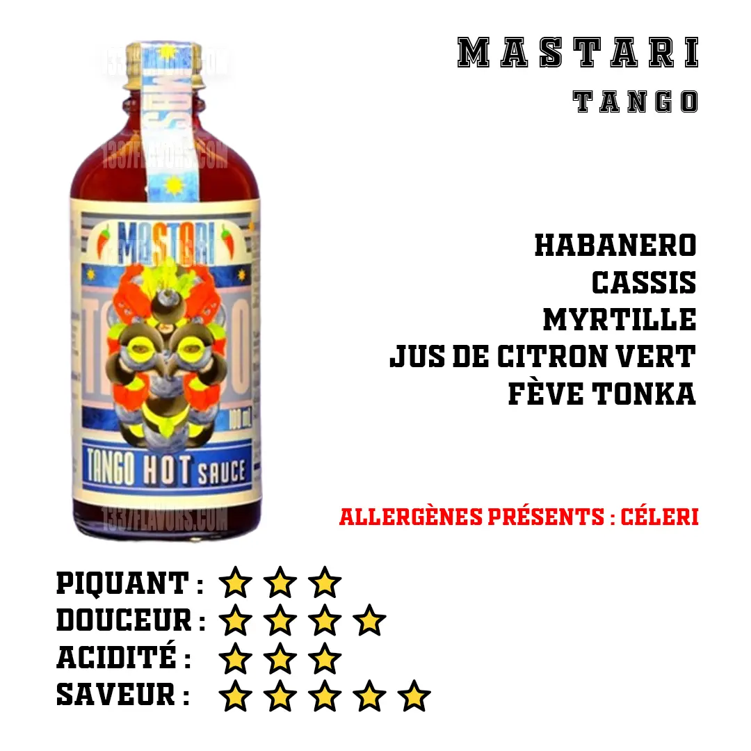 Mastari - Tango : cassis et habanero - 1337 Flavors