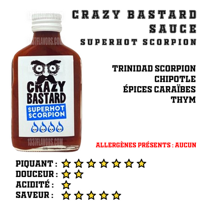 Crazy Bastard Sauce - Superhot Scorpion