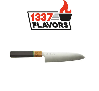 Uzco - Couteau Santoku Style Japonais Damas 17cm / 7 pouces AUTOMNE UZCO