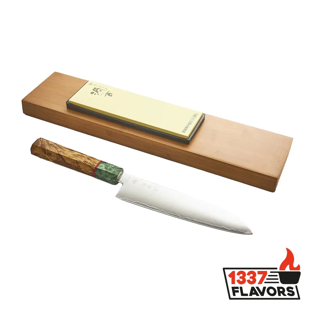 Uzco - Couteau Santoku Style Japonais Damas 17cm / 7 pouces AUTOMNE UZCO